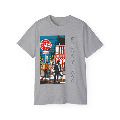 Tokyo Sushi Capital - Unisex Softstyle Tee: Urban Flavors