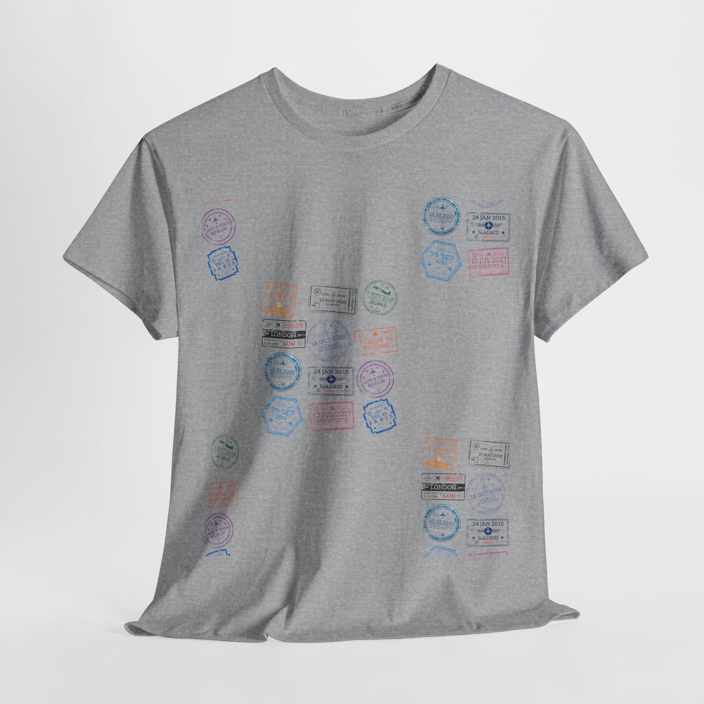 Global Passport - Unisex Softstyle Tee: Stamp Your Journey