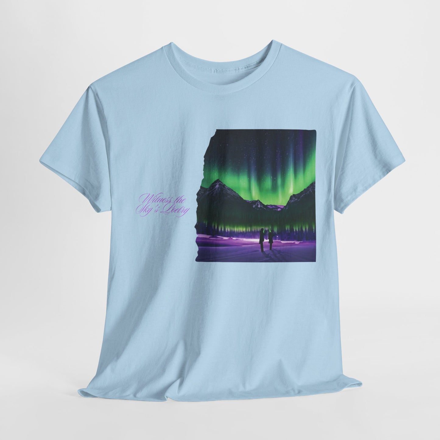 Aurora Borealis: Dance of Lights - Unisex Heavy Cotton Tee