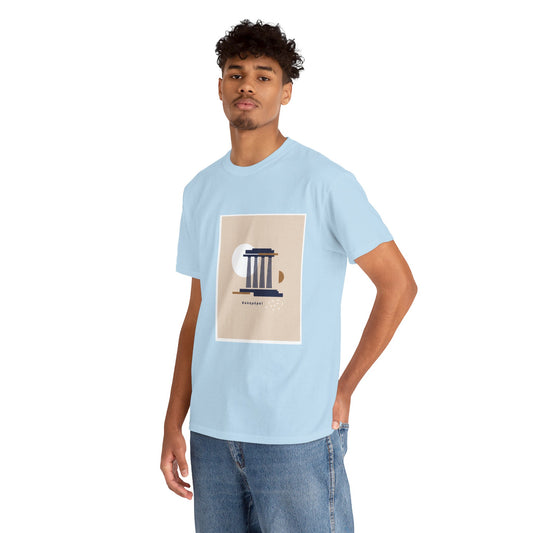 Athenian Legacy - Unisex Heavy Cotton Tee: Timeless Elegance