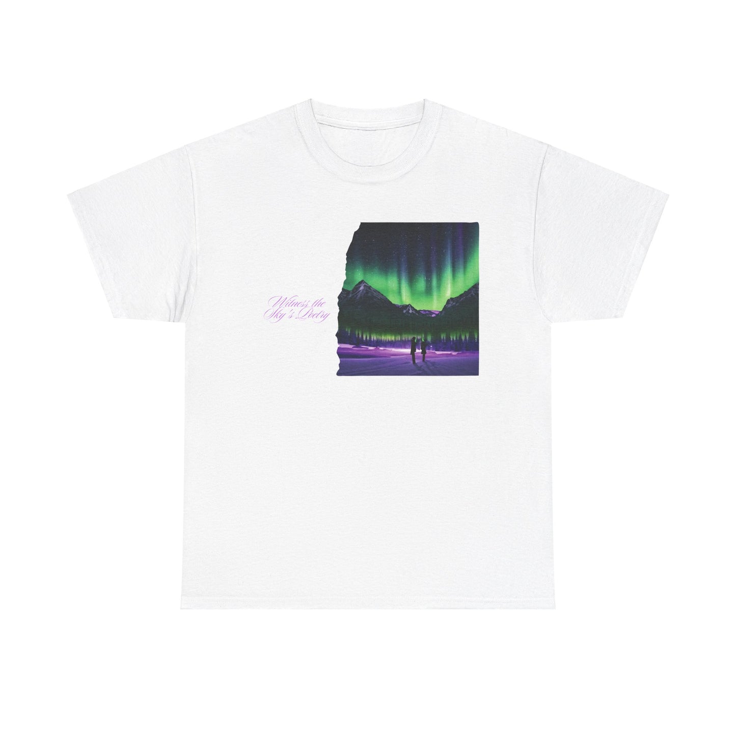 Aurora Borealis: Dance of Lights - Unisex Heavy Cotton Tee