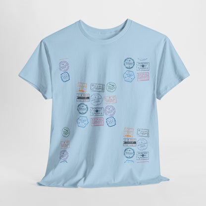 Global Passport - Unisex Softstyle Tee: Stamp Your Journey