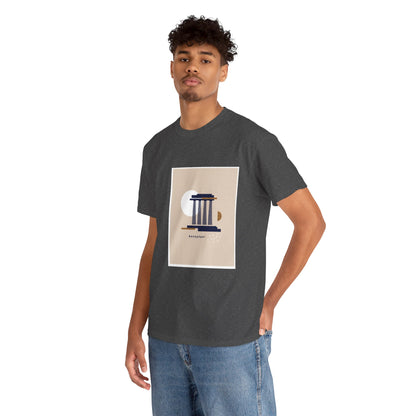 Athenian Legacy - Unisex Heavy Cotton Tee: Timeless Elegance