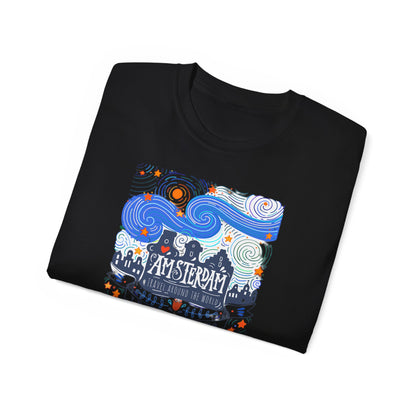 Amsterdam Spirit - Unisex Comfort Tee: Feiern Sie Freiheit und Kunst