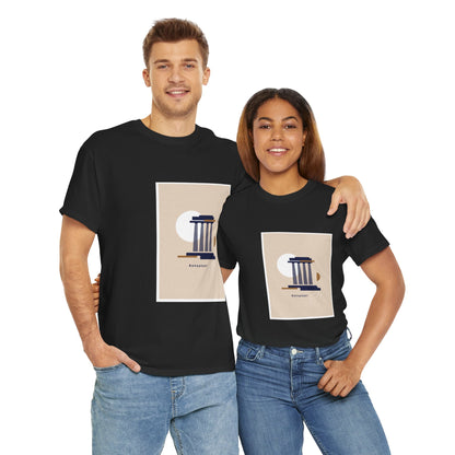 Athenian Legacy - Unisex Heavy Cotton Tee: Timeless Elegance