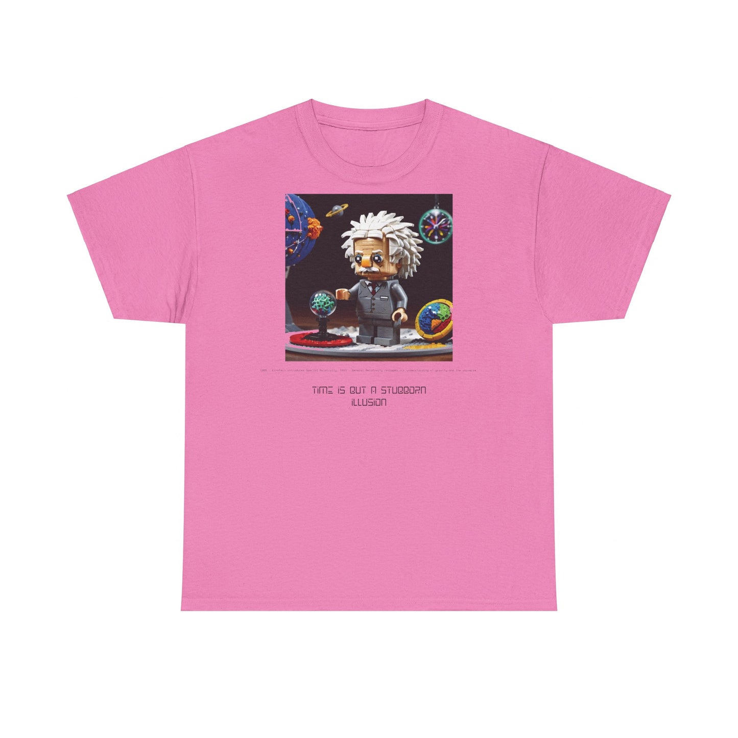 De stof van de kosmos: Einstein &amp; Relativiteit unisex zwaar katoenen T-shirt