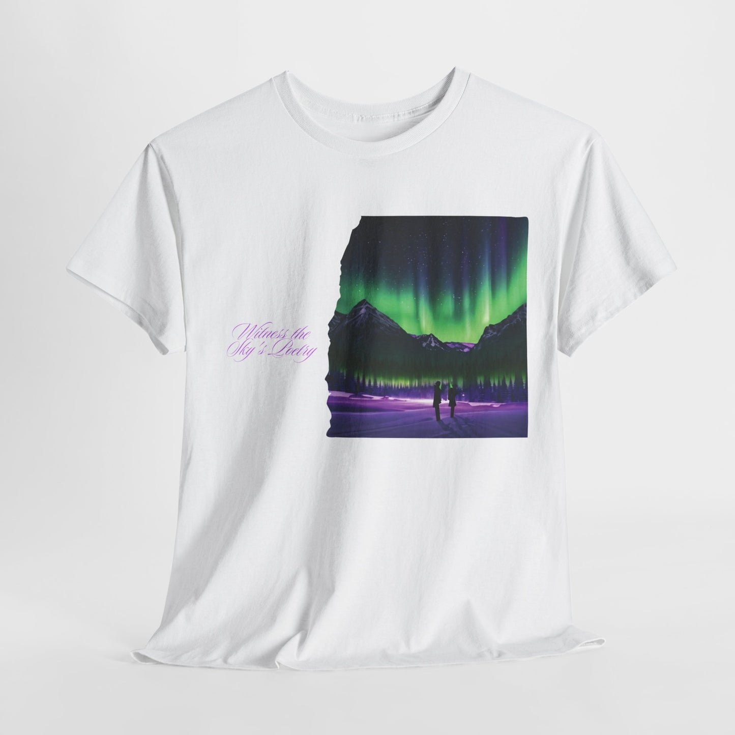 Aurora Borealis: Dance of Lights - Unisex Heavy Cotton Tee