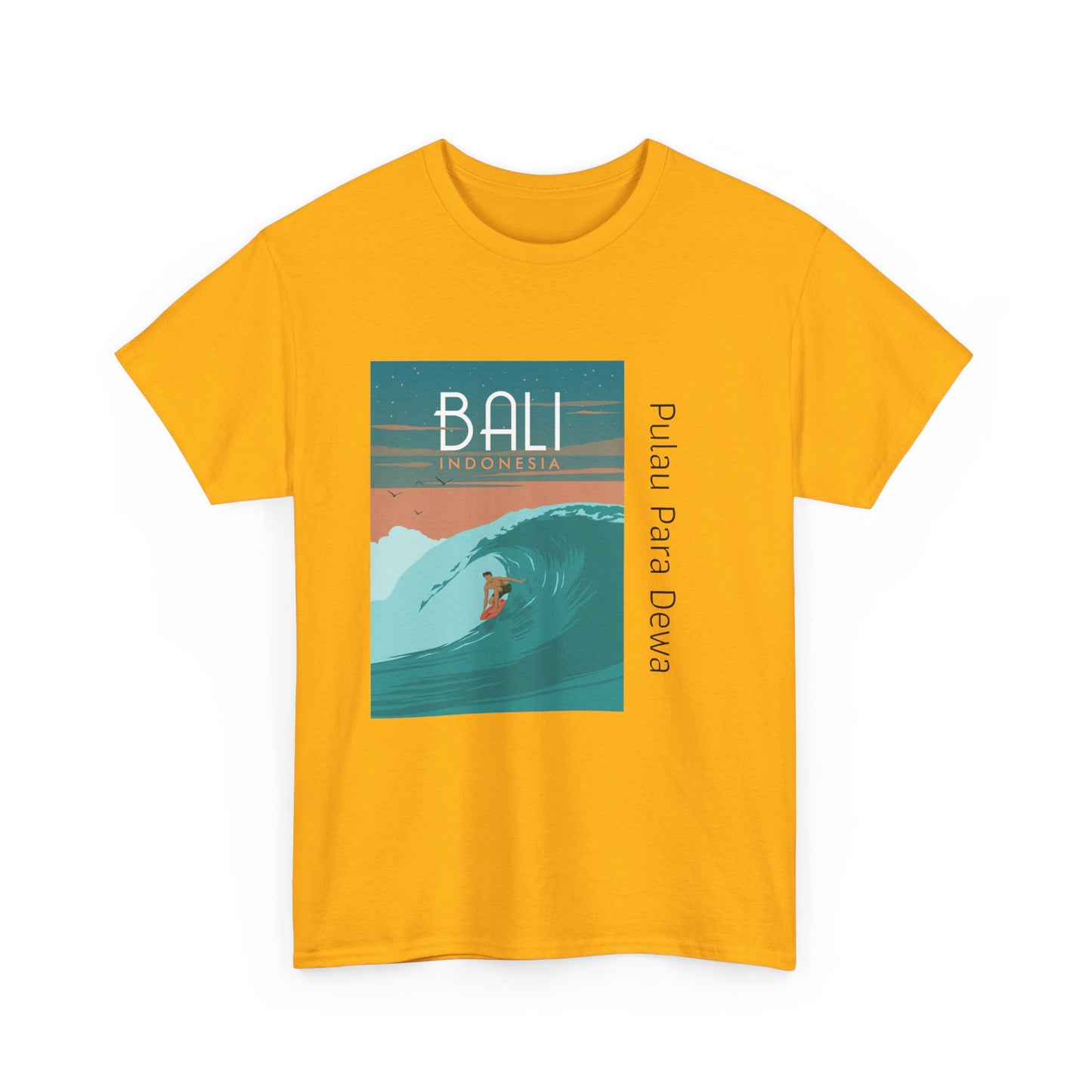 Bali Surf - Unisex Heavy Cotton Tee: Ride the Waves