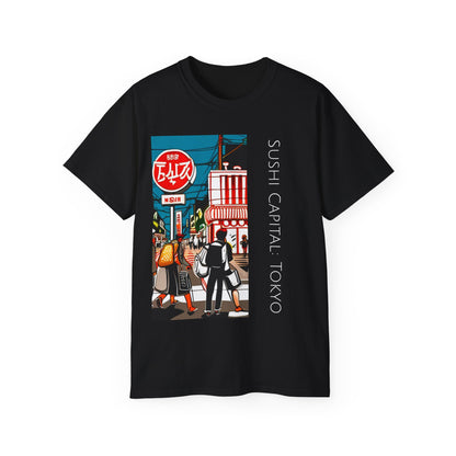 Tokyo Sushi Capital - Unisex Softstyle Tee: Urban Flavors