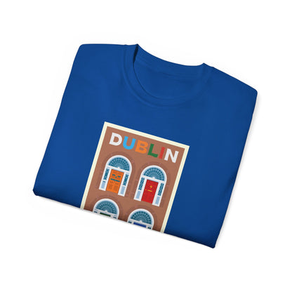 Dublin Doorways - Unisex Softstyle T-Shirt: Ein Spaziergang durch die Geschichte