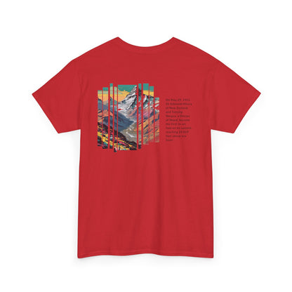 Mount Everest: Eerste Summit Unisex Tribute-T-shirt