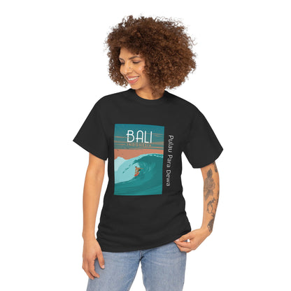 Bali Surf - Unisex Heavy Cotton Tee: Ride the Waves