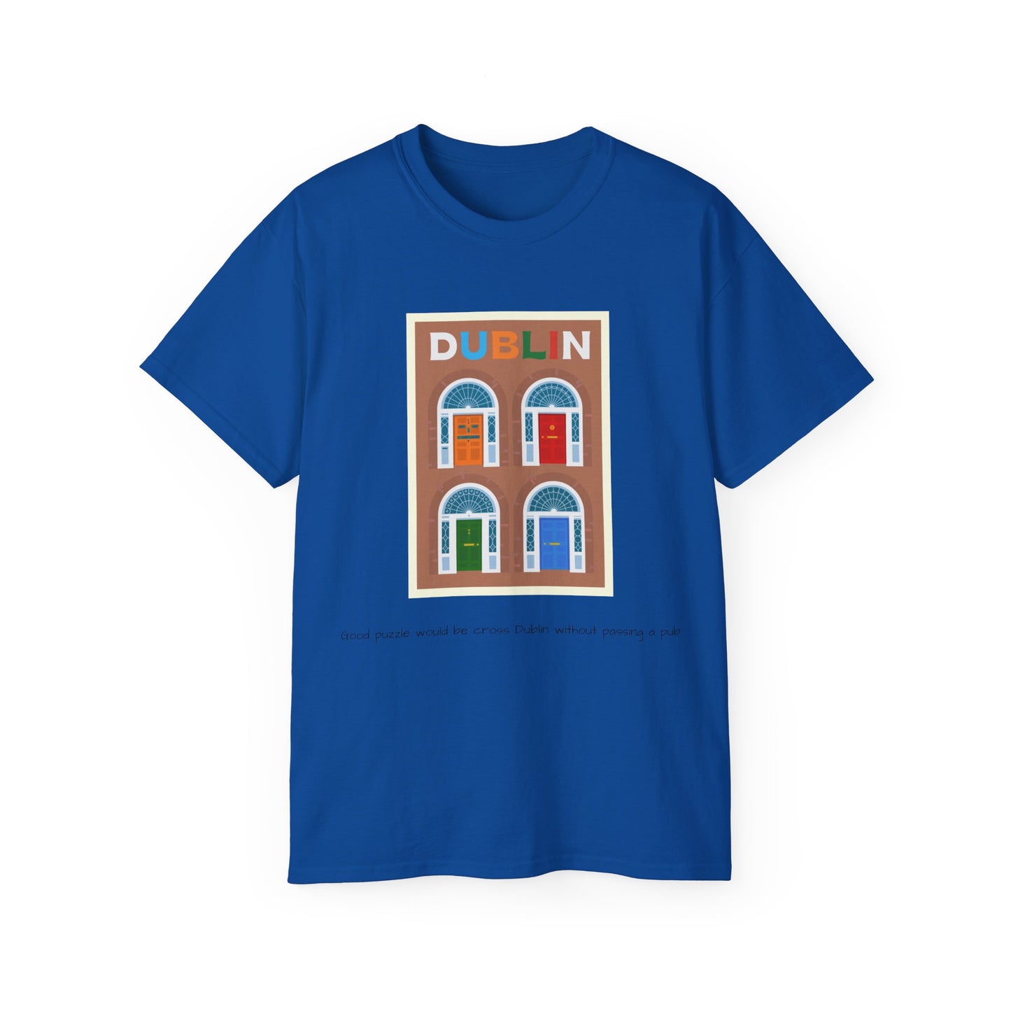 Dublin Doorways - Unisex Softstyle T-Shirt: Ein Spaziergang durch die Geschichte