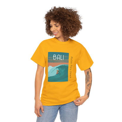 Bali Surf - Unisex Heavy Cotton Tee: Ride the Waves