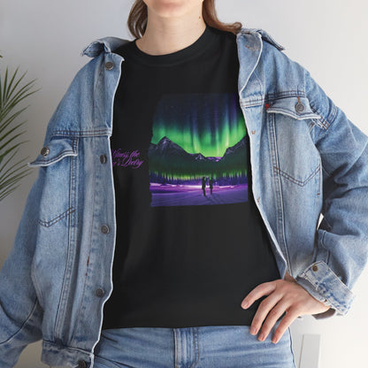 Aurora Borealis: Dance of Lights - Unisex Heavy Cotton Tee