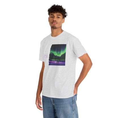 Aurora Borealis: Dance of Lights - Unisex Heavy Cotton Tee