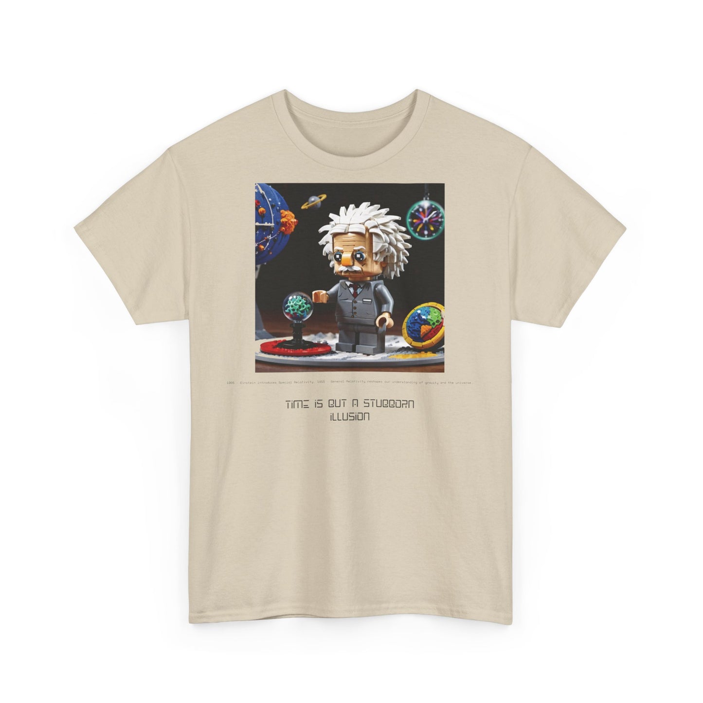 De stof van de kosmos: Einstein &amp; Relativiteit unisex zwaar katoenen T-shirt