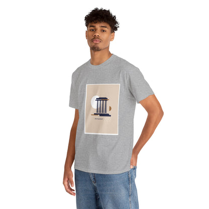 Athenian Legacy - Unisex Heavy Cotton Tee: Timeless Elegance