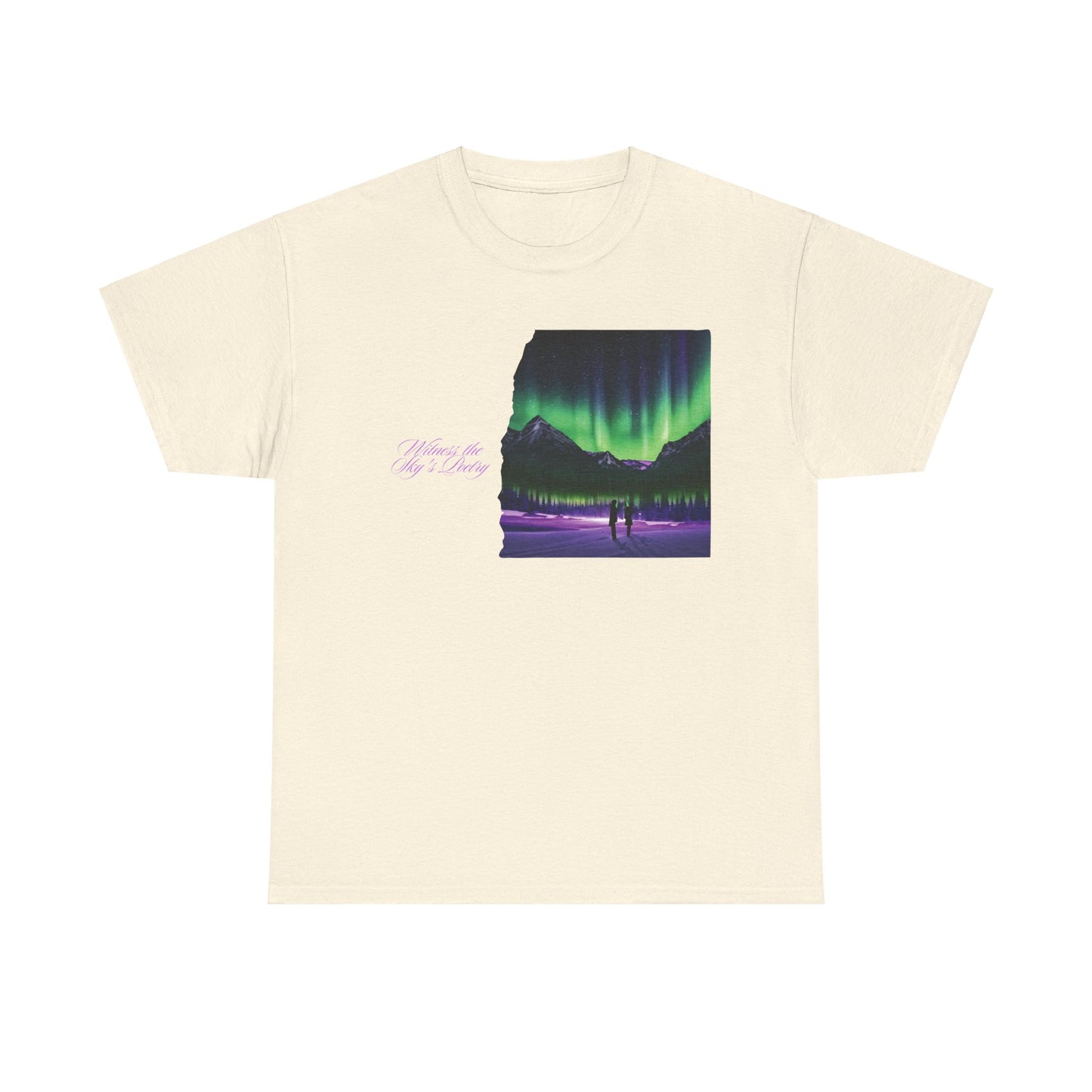 Aurora Borealis: Dance of Lights - Unisex Heavy Cotton Tee