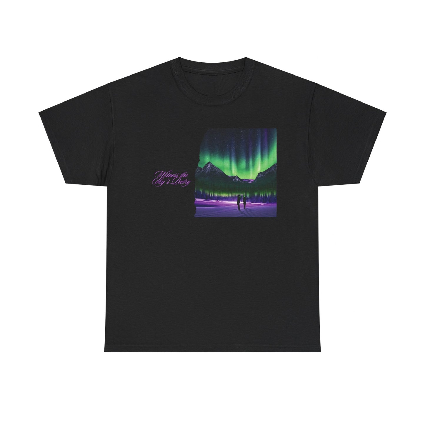 Aurora Borealis: Dance of Lights - Unisex Heavy Cotton Tee