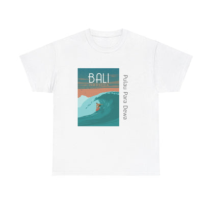 Bali Surf - Unisex Heavy Cotton Tee: Ride the Waves