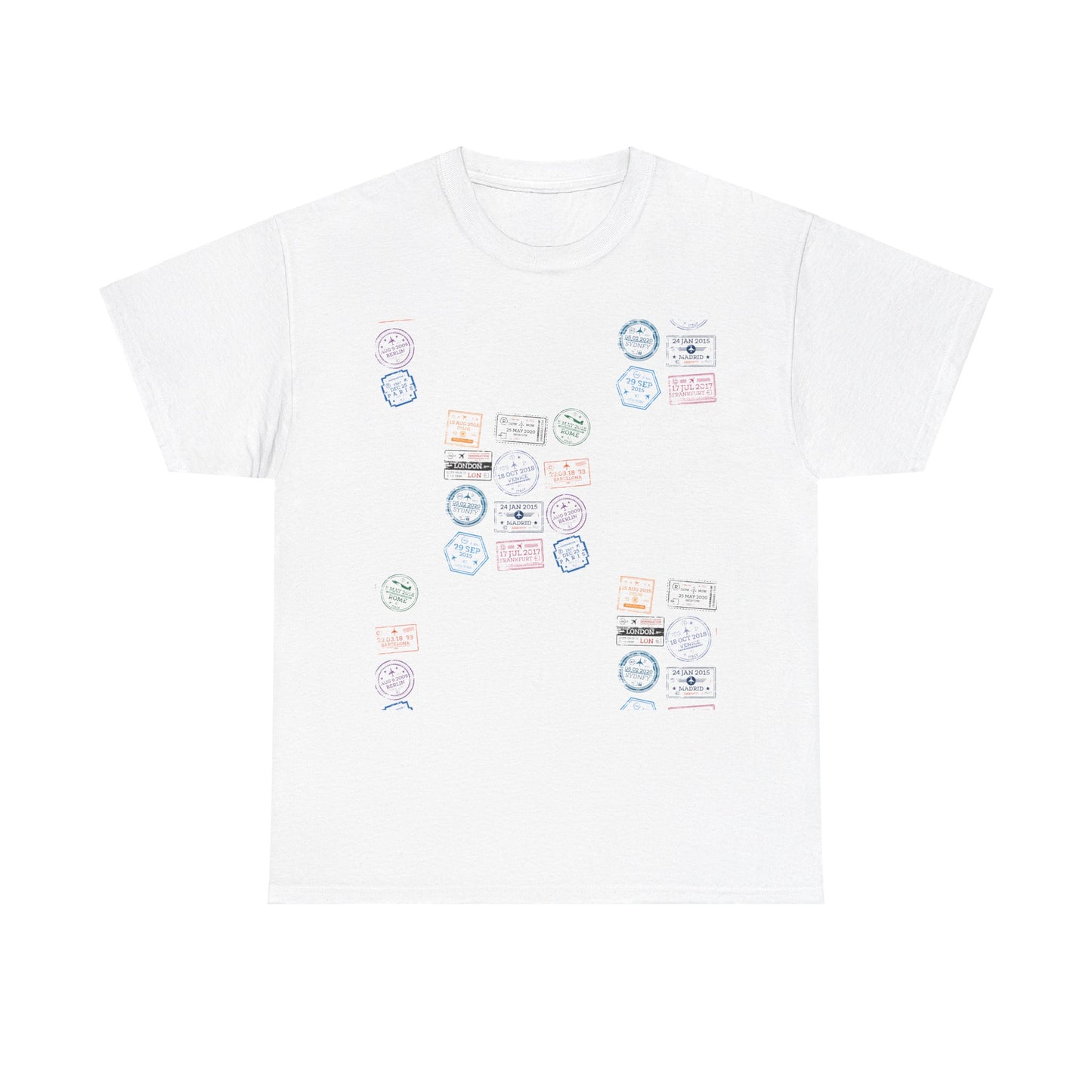 Global Passport - Unisex Softstyle Tee: Stamp Your Journey