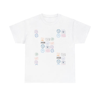 Global Passport - Unisex Softstyle Tee: Stamp Your Journey