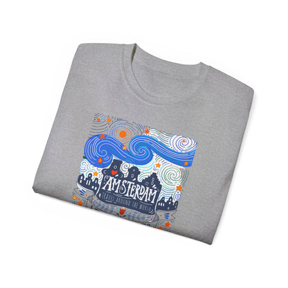 Amsterdam Spirit - Unisex Comfort Tee: Feiern Sie Freiheit und Kunst