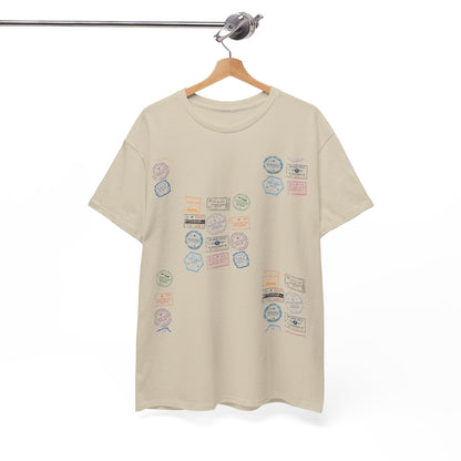 Global Passport - Unisex Softstyle Tee: Stamp Your Journey