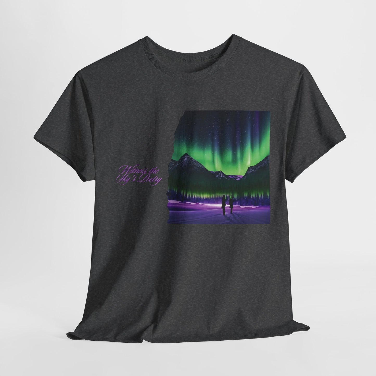 Aurora Borealis: Dance of Lights - Unisex Heavy Cotton Tee