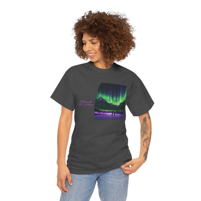 Aurora Borealis: Dance of Lights - Unisex Heavy Cotton Tee