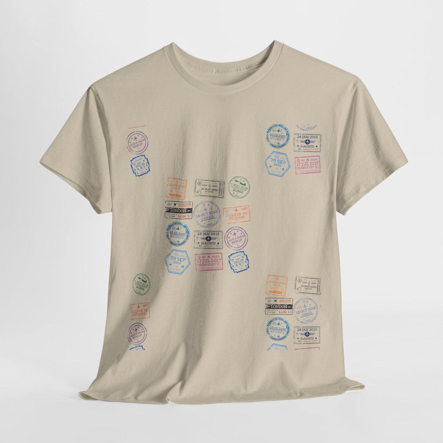 Global Passport - Unisex Softstyle Tee: Stamp Your Journey