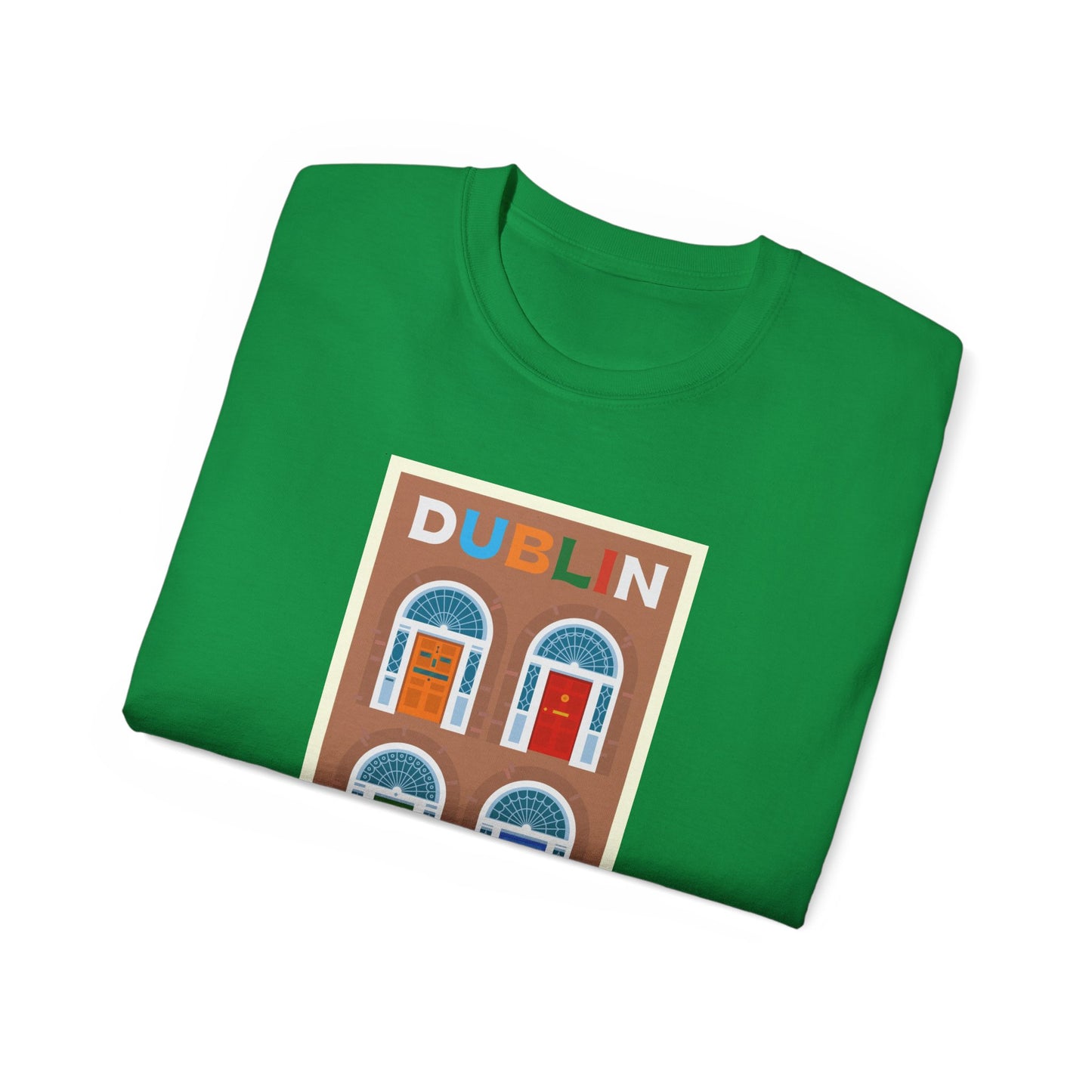 Dublin Doorways - Unisex Softstyle T-Shirt: Ein Spaziergang durch die Geschichte