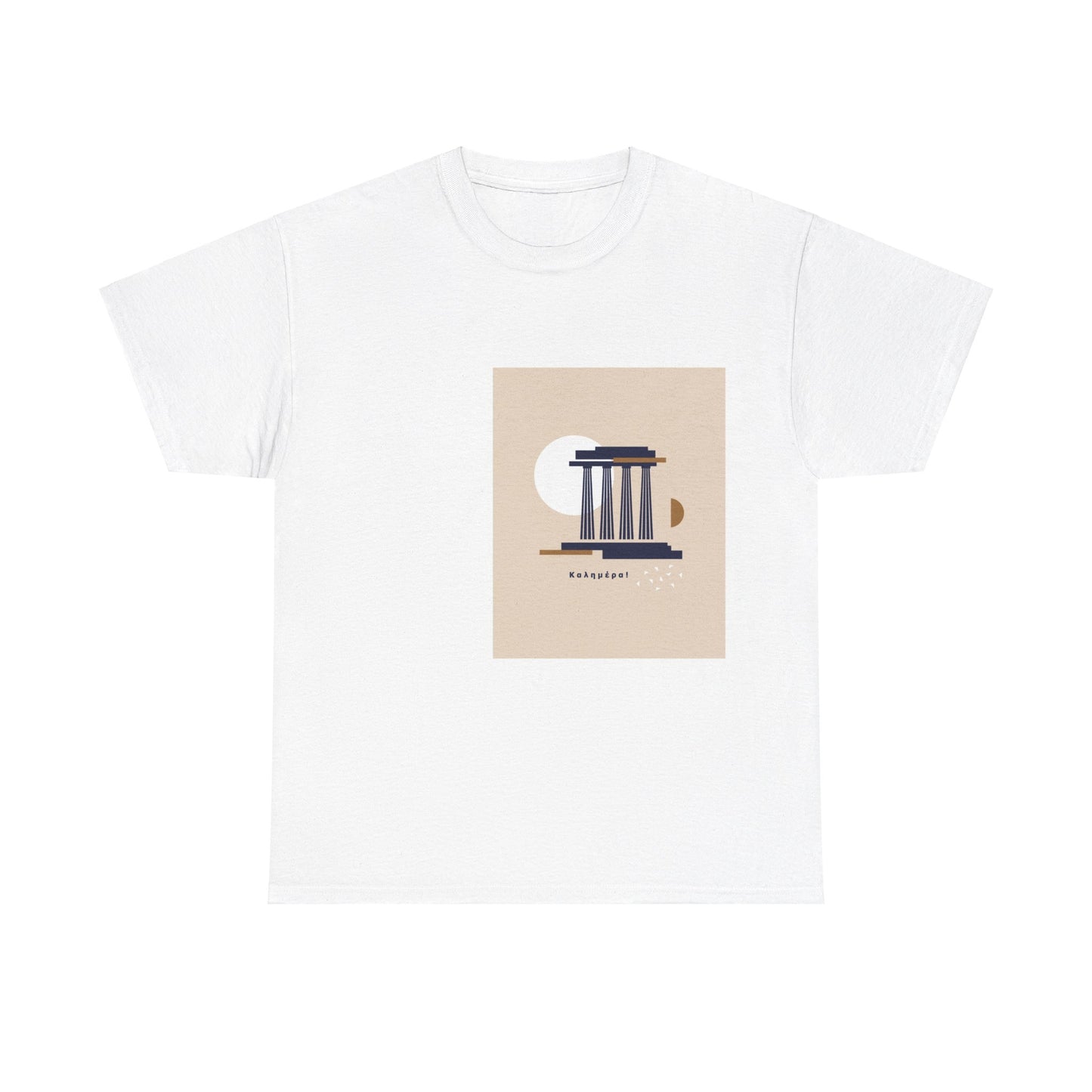 Athenian Legacy - Unisex Heavy Cotton Tee: Timeless Elegance