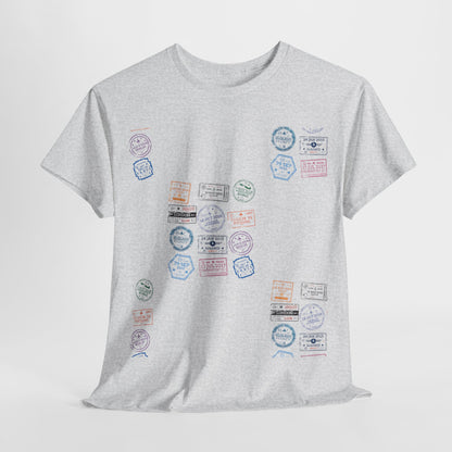 Global Passport - Unisex Softstyle Tee: Stamp Your Journey