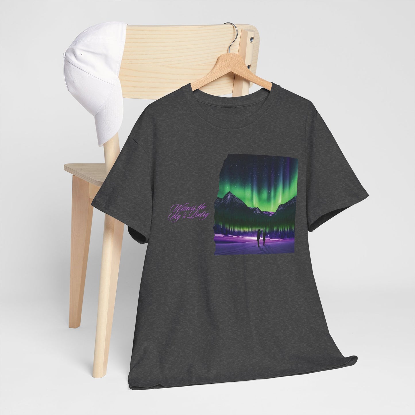 Aurora Borealis: Dance of Lights - Unisex Heavy Cotton Tee