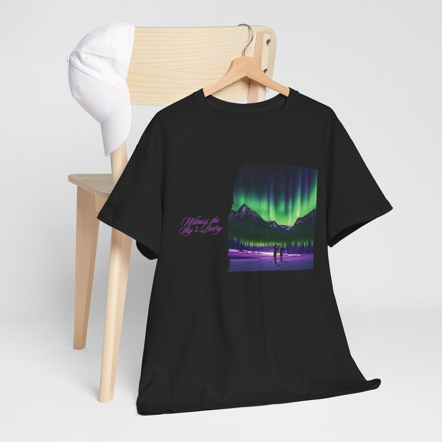 Aurora Borealis: Dance of Lights - Unisex Heavy Cotton Tee