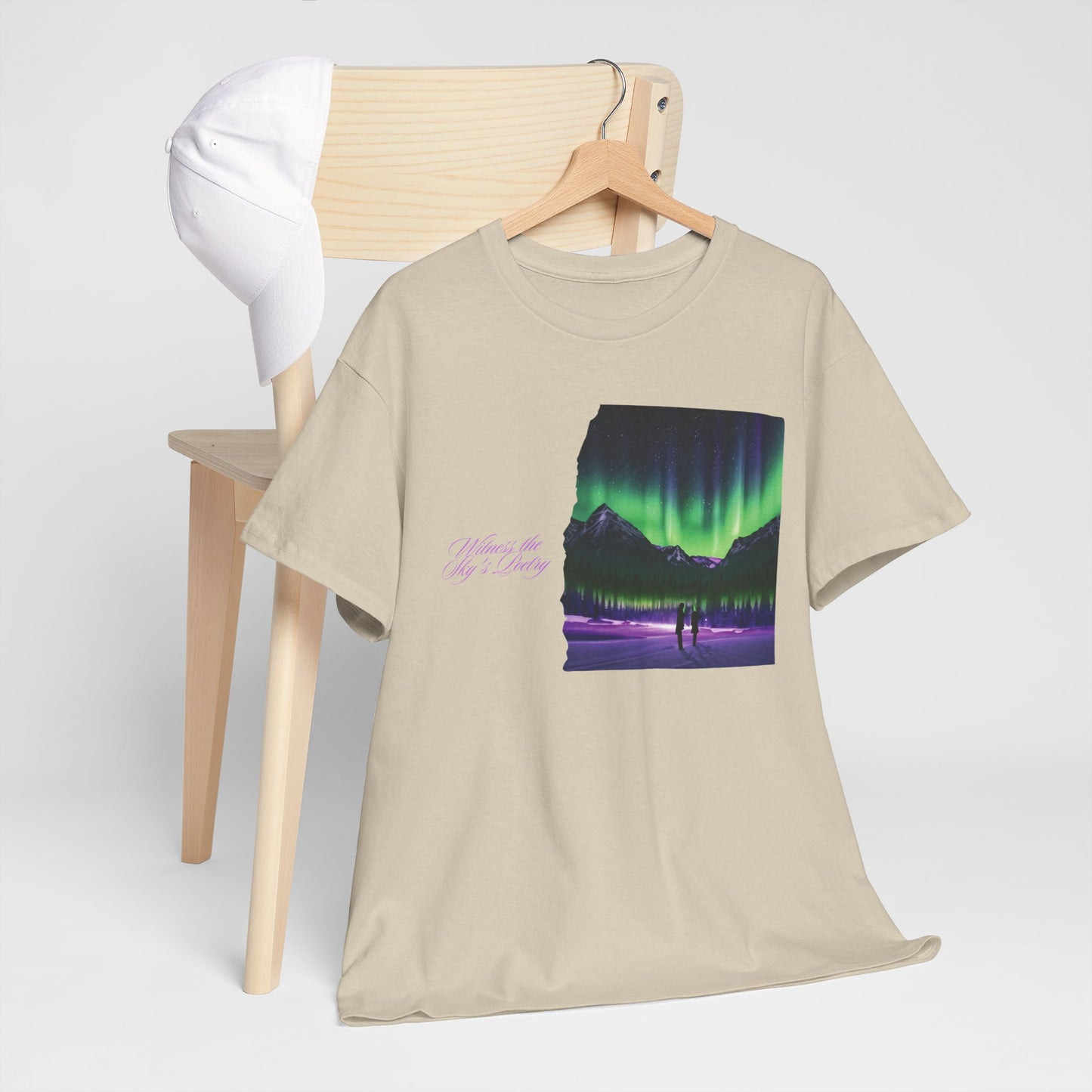 Aurora Borealis: Dance of Lights - Unisex Heavy Cotton Tee