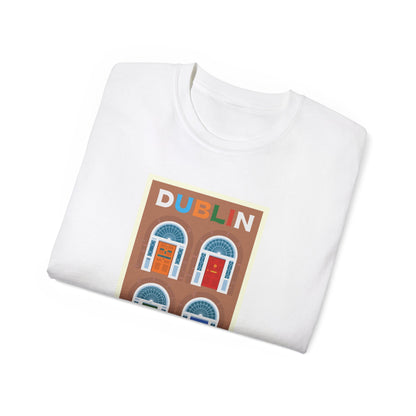 Dublin Doorways - Unisex Softstyle T-Shirt: Ein Spaziergang durch die Geschichte