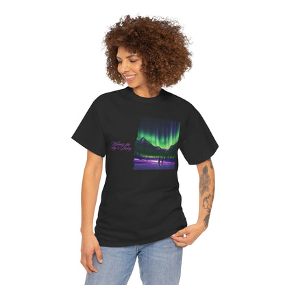 Aurora Borealis: Dance of Lights - Unisex Heavy Cotton Tee