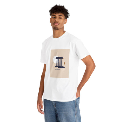 Athenian Legacy - Unisex Heavy Cotton Tee: Timeless Elegance