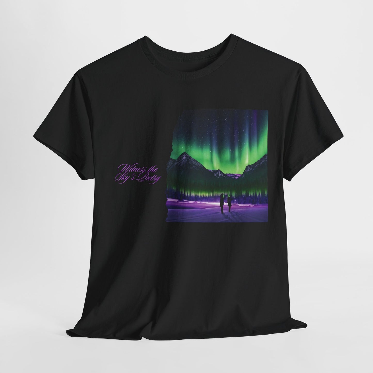 Aurora Borealis: Dance of Lights - Unisex Heavy Cotton Tee