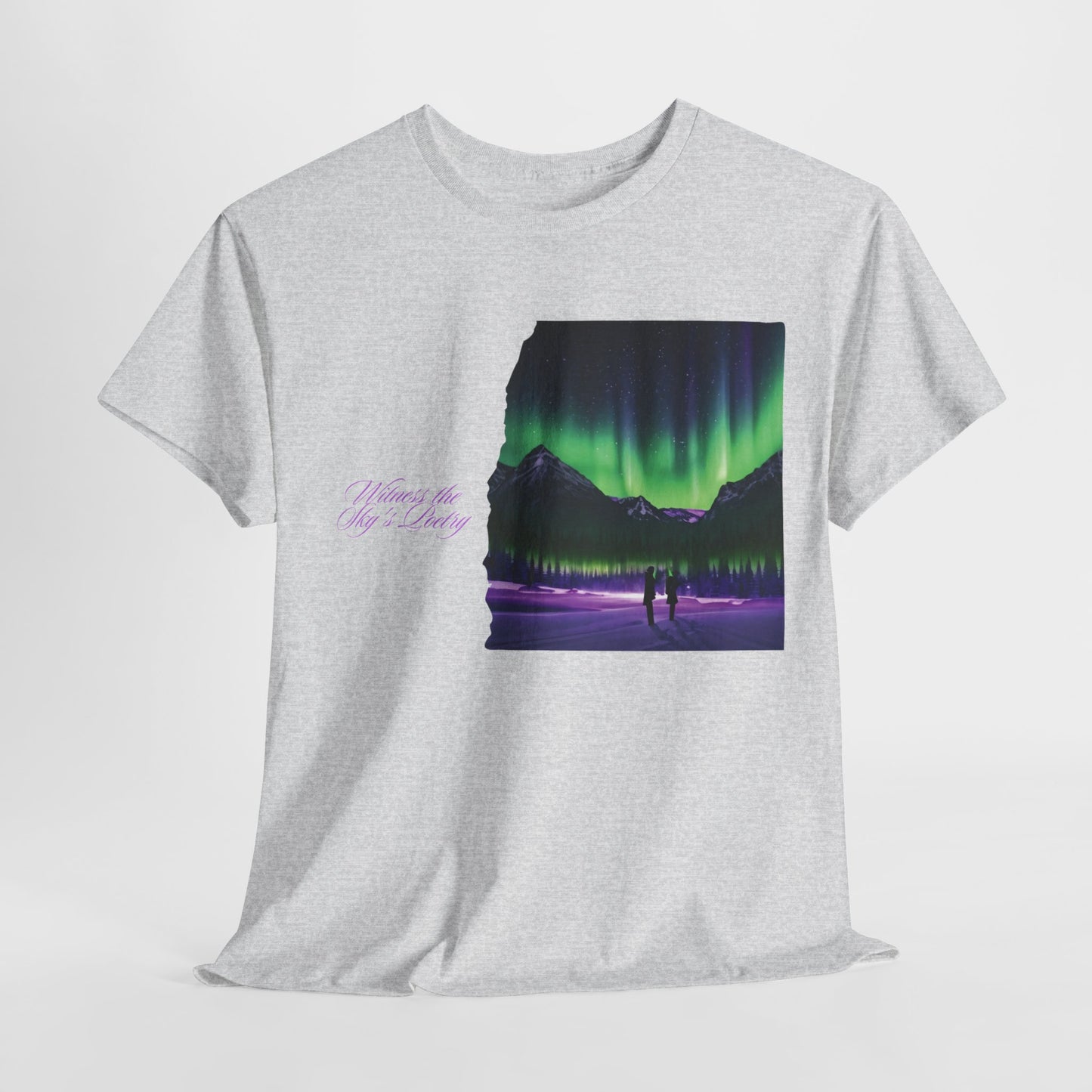 Aurora Borealis: Dance of Lights - Unisex Heavy Cotton Tee