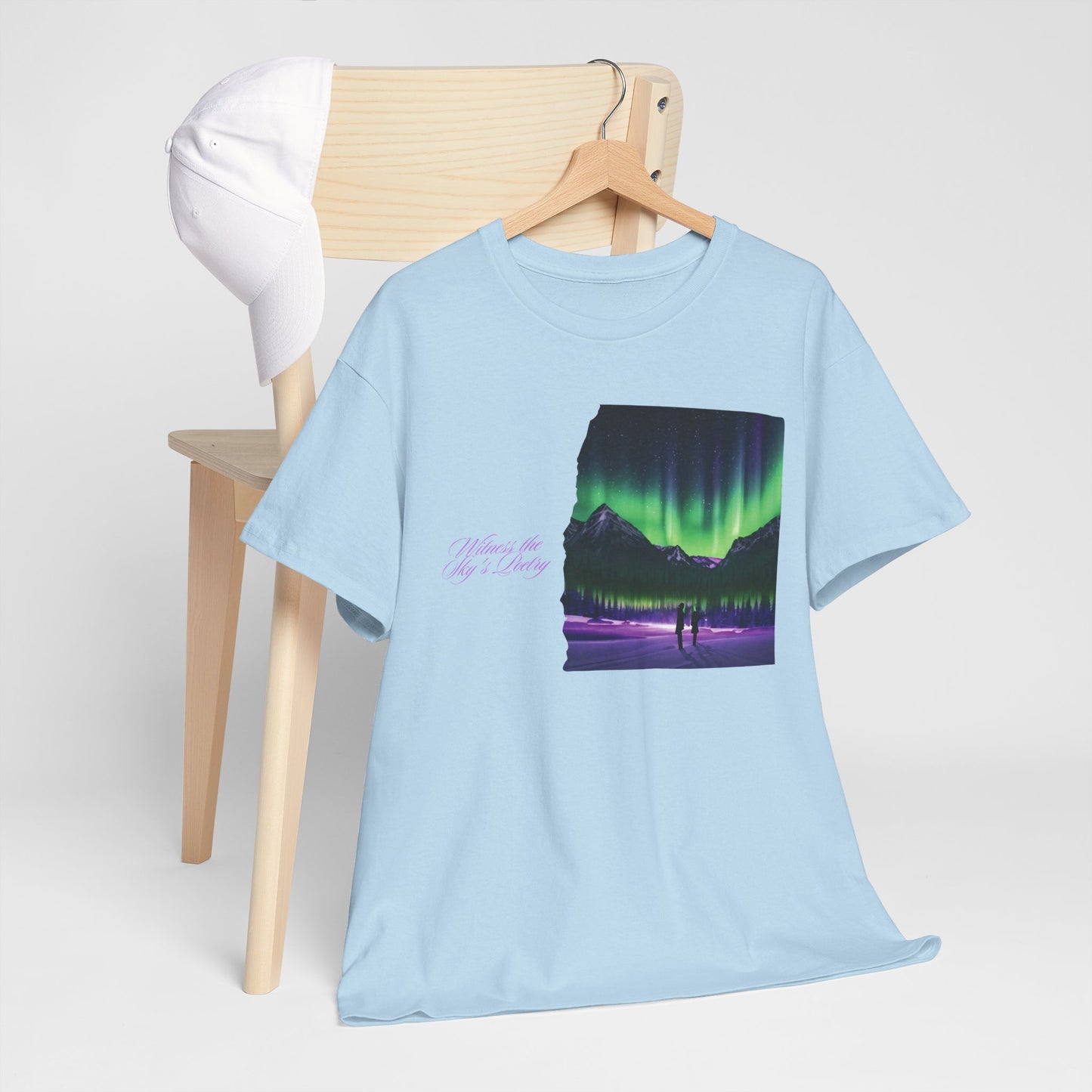 Aurora Borealis: Dance of Lights - Unisex Heavy Cotton Tee