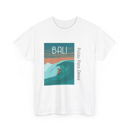 Bali Surf - Unisex Heavy Cotton Tee: Ride the Waves