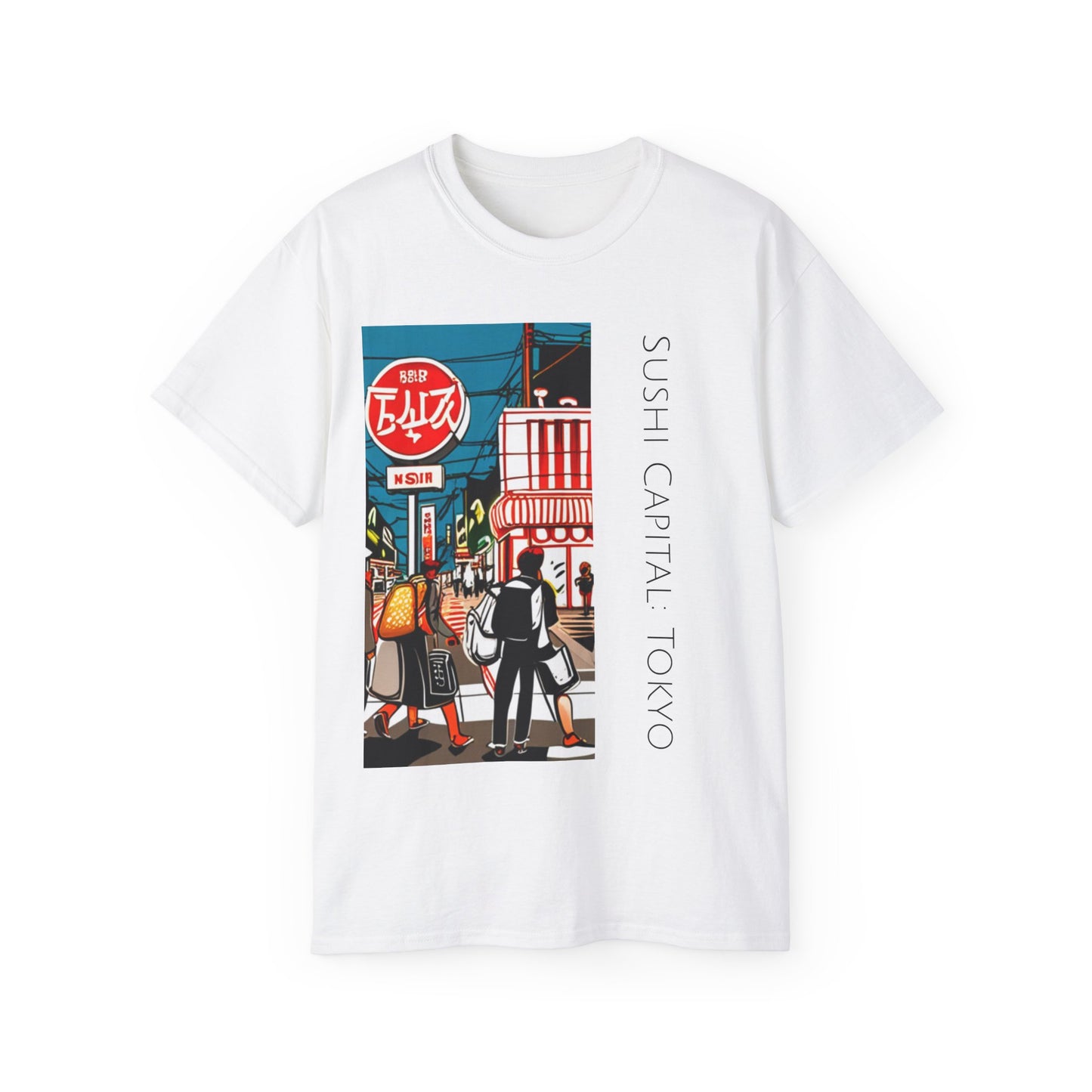 Tokyo Sushi Capital - Unisex Softstyle Tee: Urban Flavors