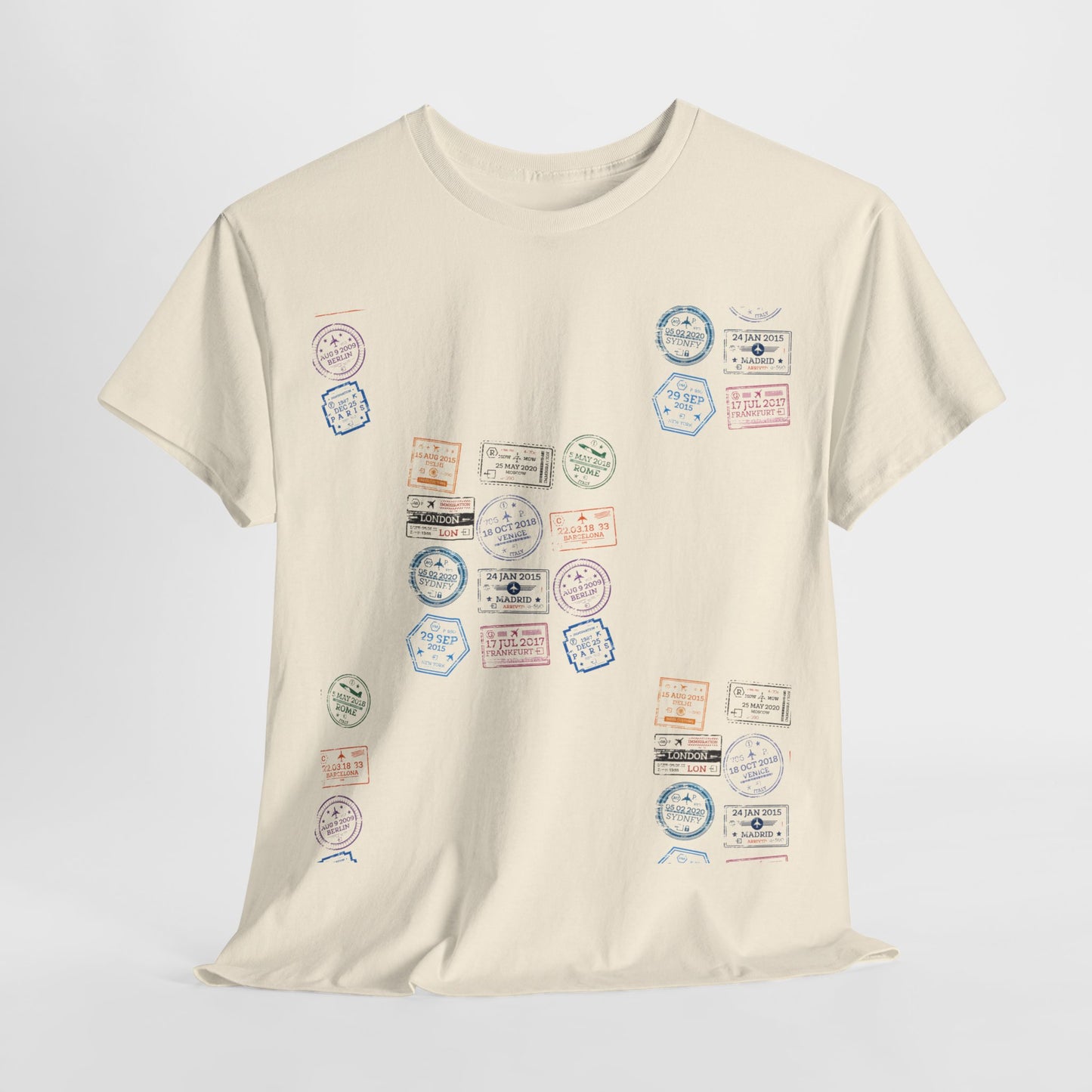 Global Passport - Unisex Softstyle Tee: Stamp Your Journey