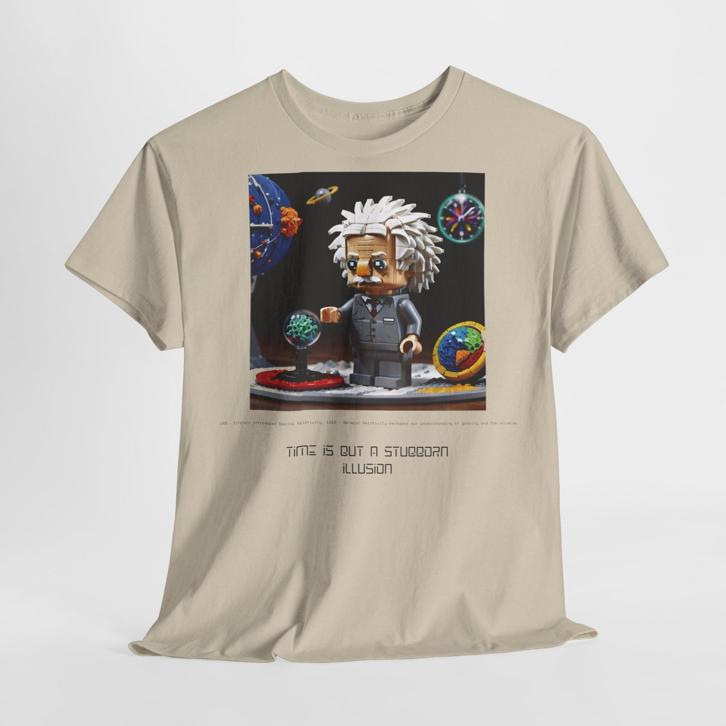 De stof van de kosmos: Einstein &amp; Relativiteit unisex zwaar katoenen T-shirt