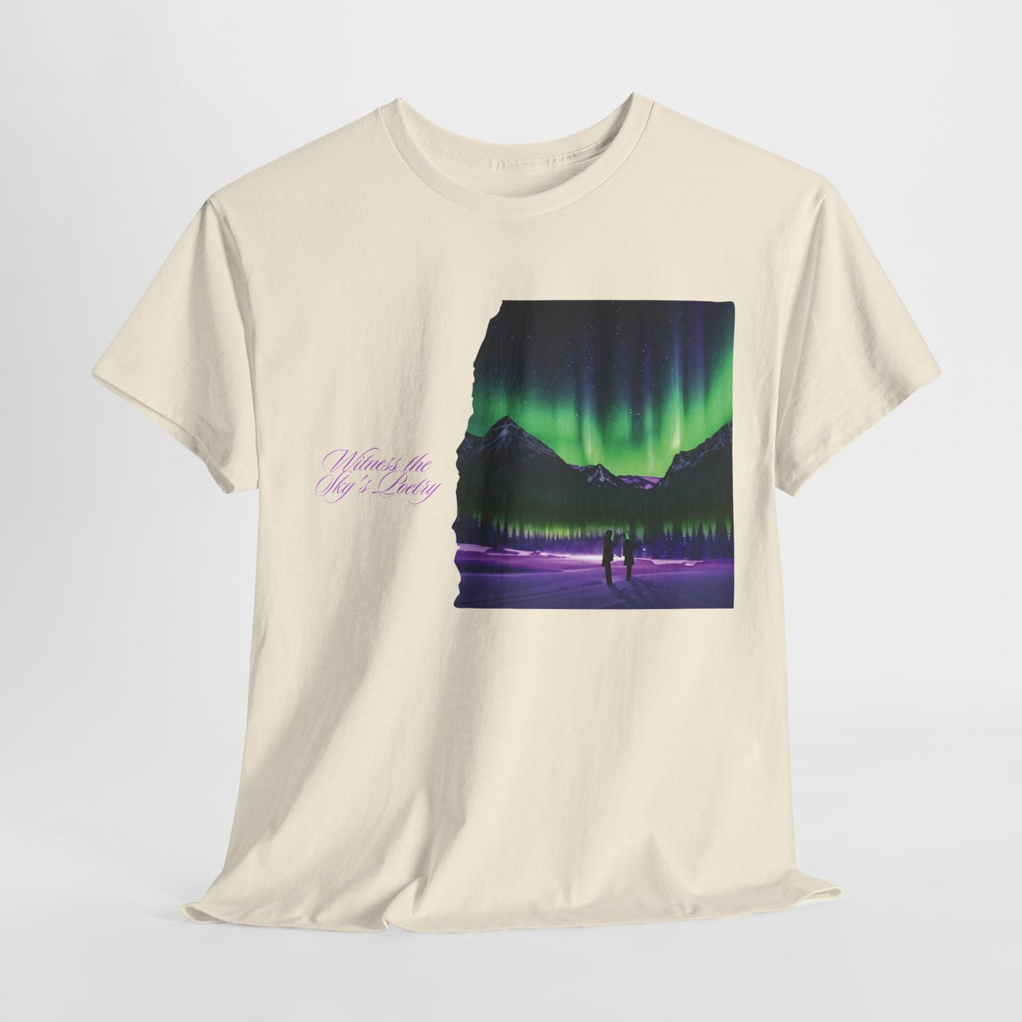 Aurora Borealis: Dance of Lights - Unisex Heavy Cotton Tee