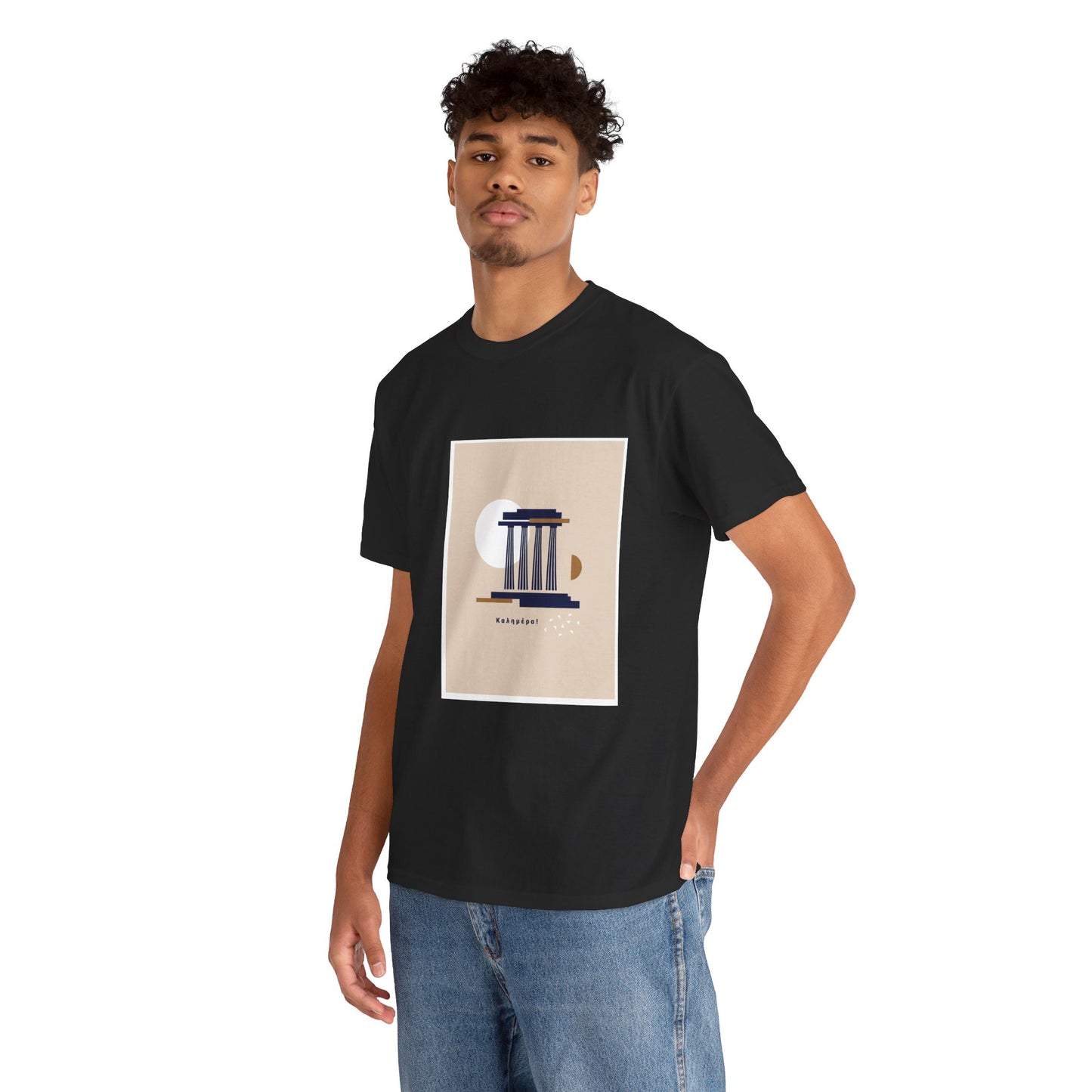 Athenian Legacy - Unisex Heavy Cotton Tee: Timeless Elegance